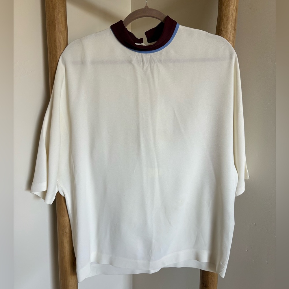 Fendi White Viscose Blouse / 40
